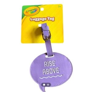Crayola Lavender Speech Bubble Luggage Tag